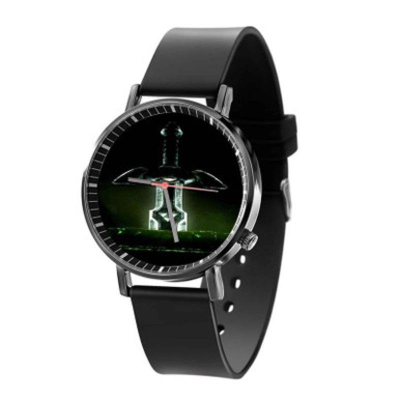 The Legend of Zelda Link Sword Excalibur Black Quartz Watch Unisex With Premium Gift Box