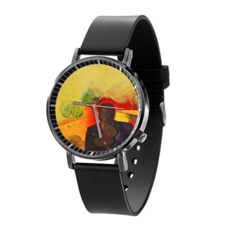The Louis Amstrong American Jazz Black Quartz Watch Unisex With Premium Gift Box
