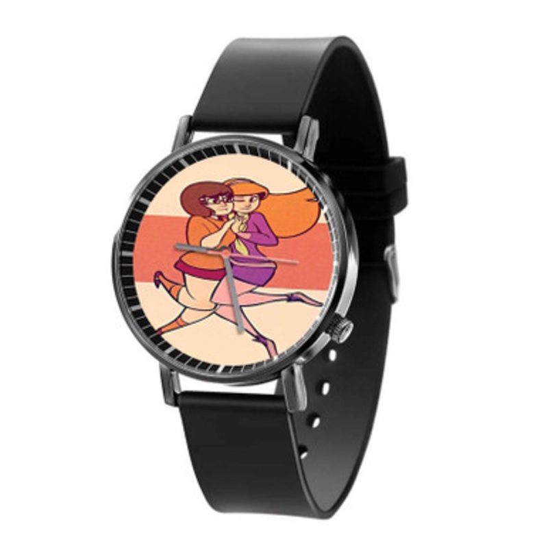 Velma and Daphne Scooby Doo Black Quartz Watch Unisex With Premium Gift Box