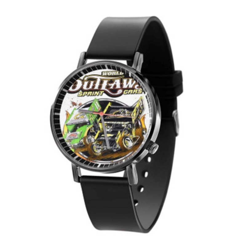 World of Outlaws Sprint Cars Unisex Quartz Watch With Premium Gift Box