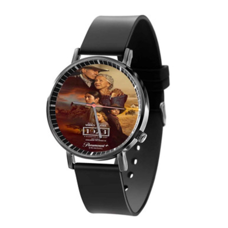 1923 TV Series Black Quartz Watch With Premium Gift Box for Unisex