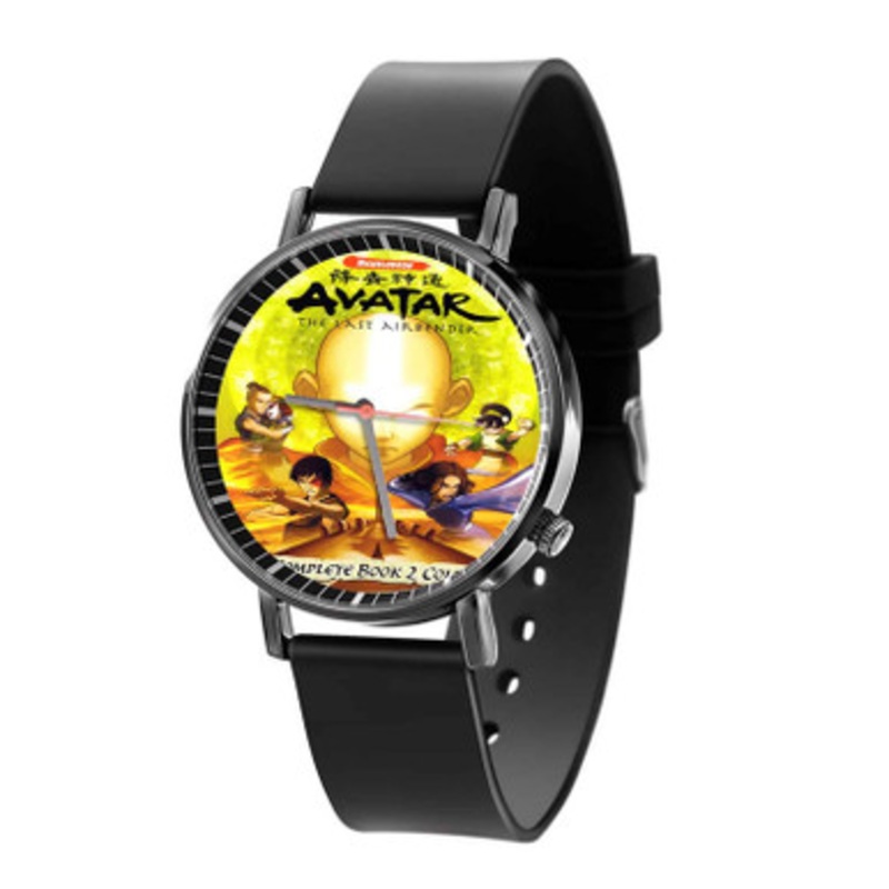 Avatar The Last Airbender Aang Black Quartz Watch Unisex With Premium Gift Box