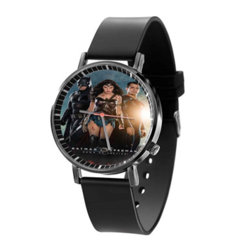 Batman V Superman Down of Justice Black Quartz Watch Unisex With Premium Gift Box