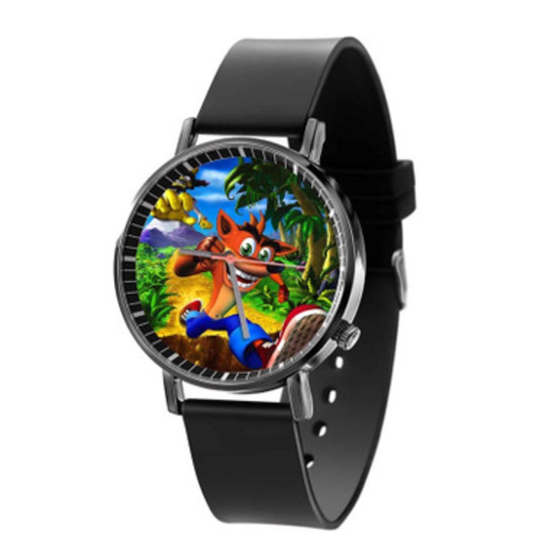 Crash Bandicoot New Unisex Black Quartz Watch With Premium Gift Box