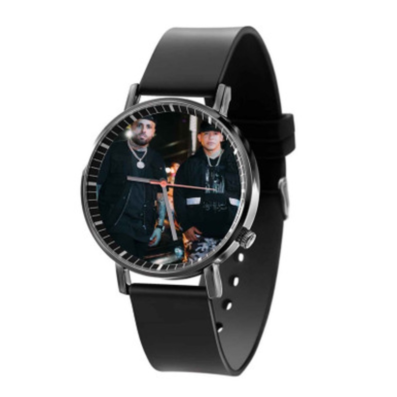 Daddy Yankee and Nicky Jam Black Quartz Watch Unisex With Premium Gift Box