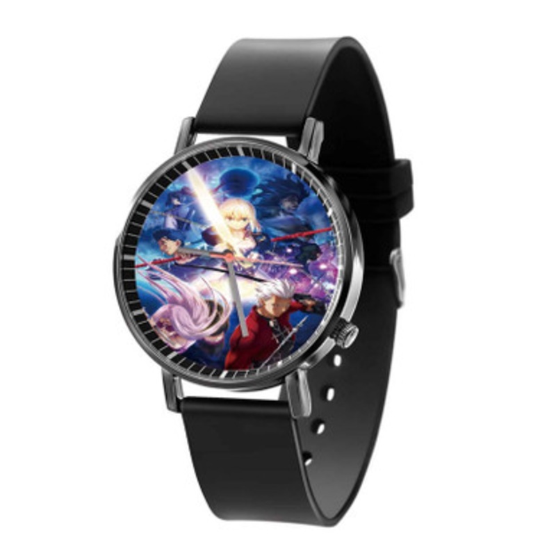 Fate Stay Night Characters Unisex Black Quartz Watch With Premium Gift Box