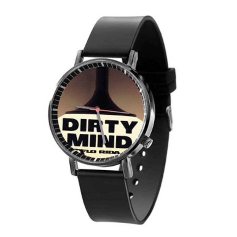 Flo Rida Dirty Mind Unisex Black Quartz Watch With Premium Gift Box
