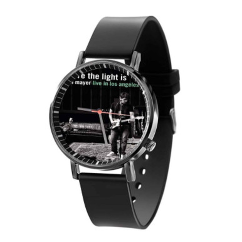 John Mayer Where The Light Is Black Quartz Watch Unisex With Premium Gift Box