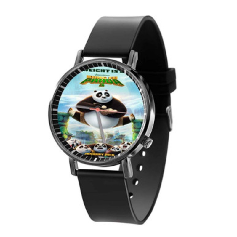 Kung Fu Panda 3 Black Quartz Watch Unisex With Premium Gift Box