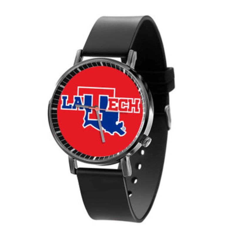 Louisiana Tech Bulldogs Black Quartz Watch Unisex With Premium Gift Box