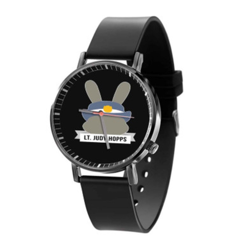 Lt Judy Hopps Zootopia Disney Unisex Black Quartz Watch With Premium Gift Box