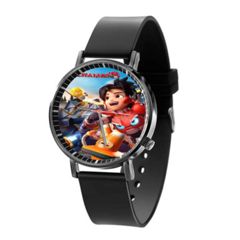 Mechamato Black Quartz Watch With Premium Gift Box for Unisex