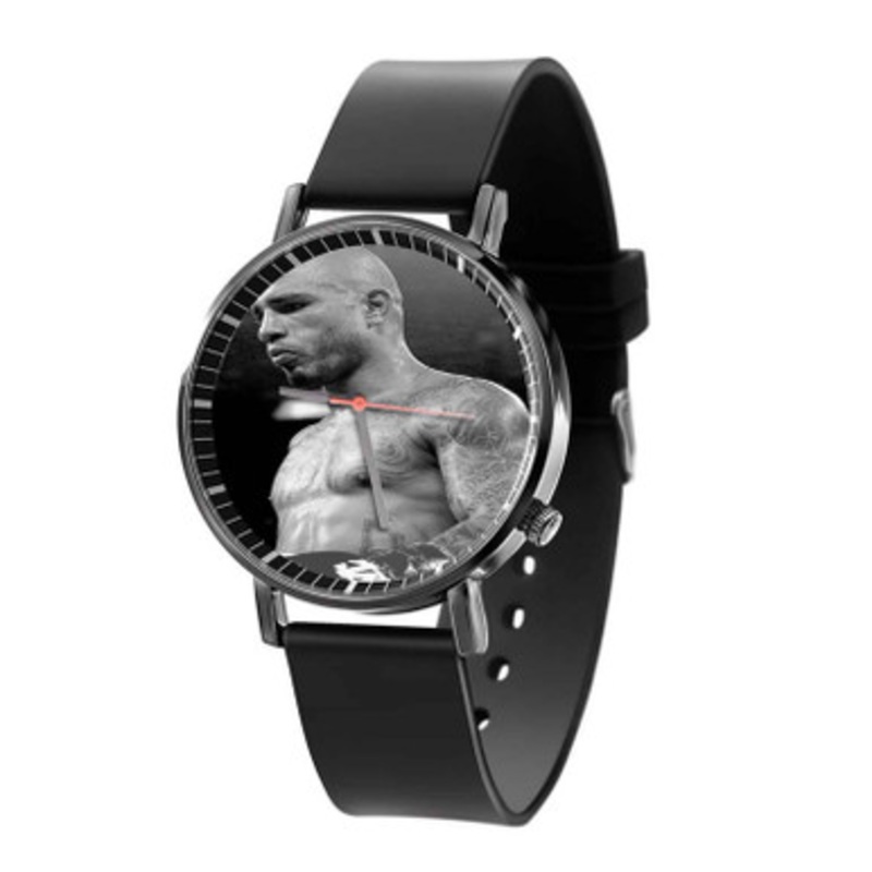 Miguel Cotto Art Black Quartz Watch Unisex With Premium Gift Box