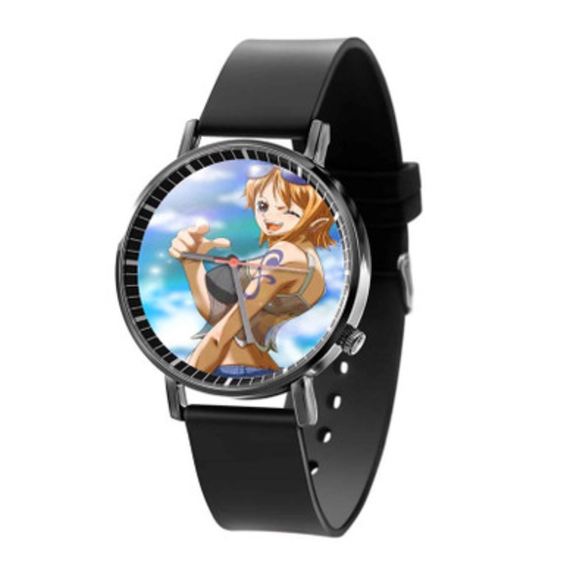 Nami One Piece Arts Black Quartz Watch Unisex With Premium Gift Box