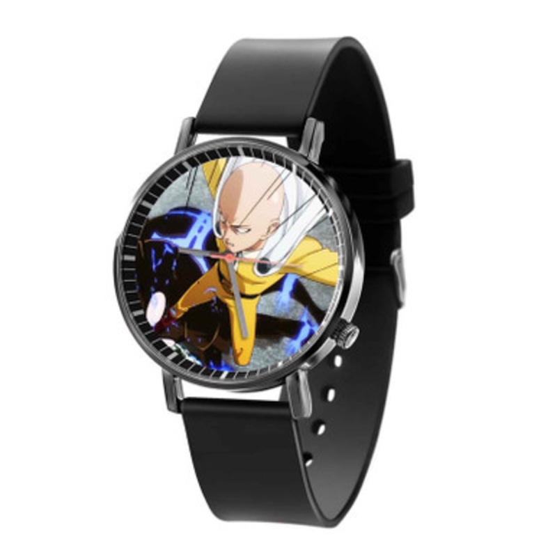 One Punch Man Saitama Arts Unisex Black Quartz Watch With Premium Gift Box