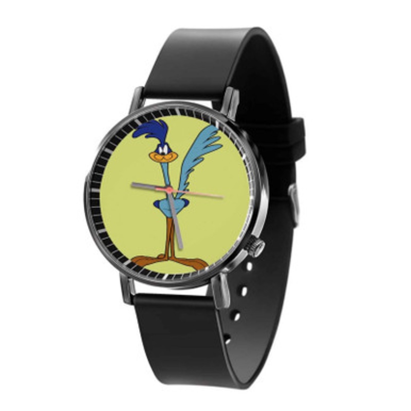 Plymouth Roadrunner Unisex Black Quartz Watch With Premium Gift Box