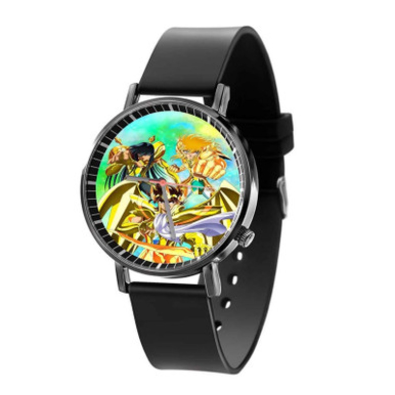 Saint Seiya Art Black Quartz Watch Unisex With Premium Gift Box