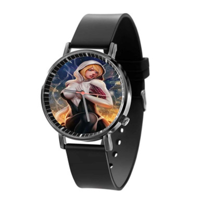 Spider Gwen Black Quartz Watch Unisex With Premium Gift Box