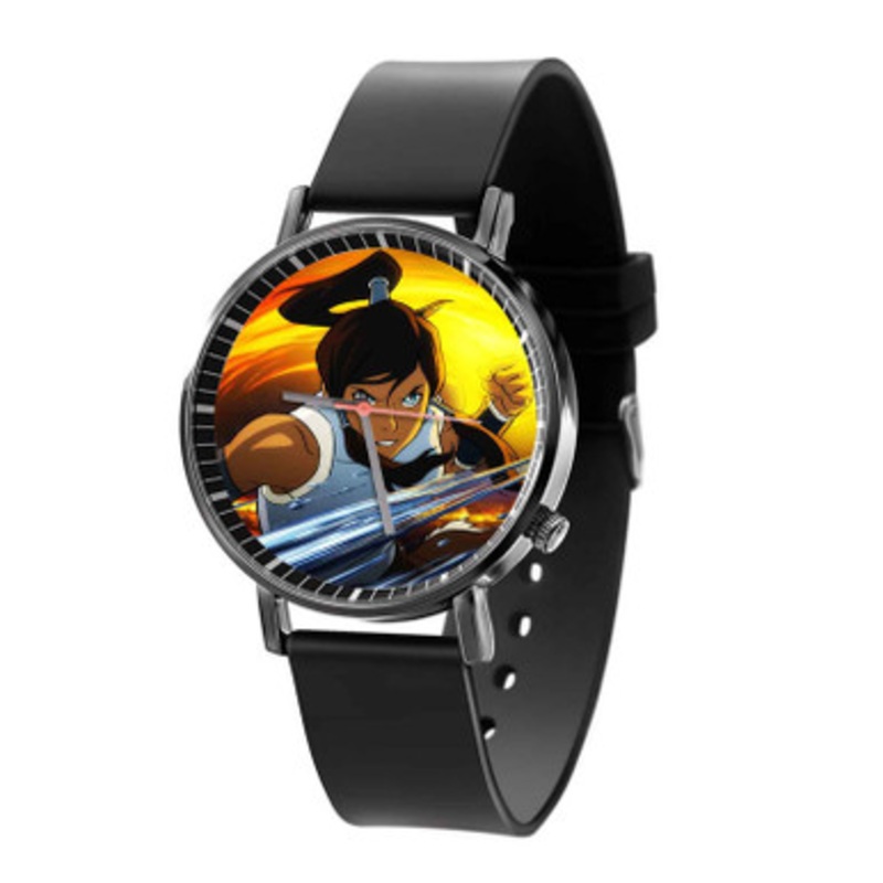 The Legend of Korra Anime Black Quartz Watch Unisex With Premium Gift Box