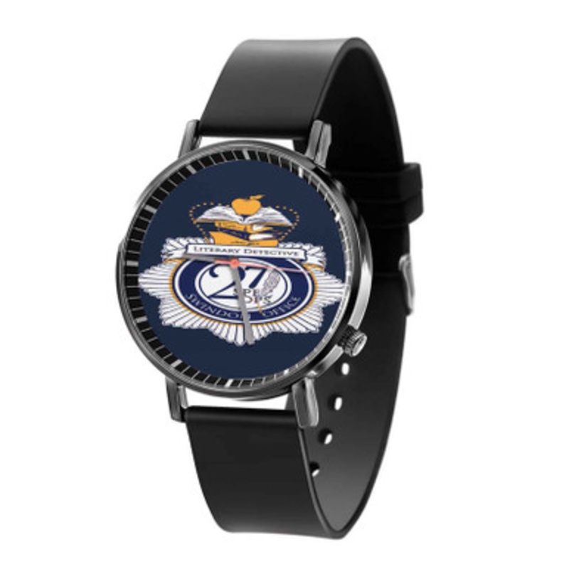 The Literary Detective Black Quartz Watch Unisex With Premium Gift Box