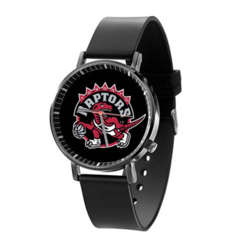 Toronto Raptors NBA Art Black Quartz Watch Unisex With Premium Gift Box