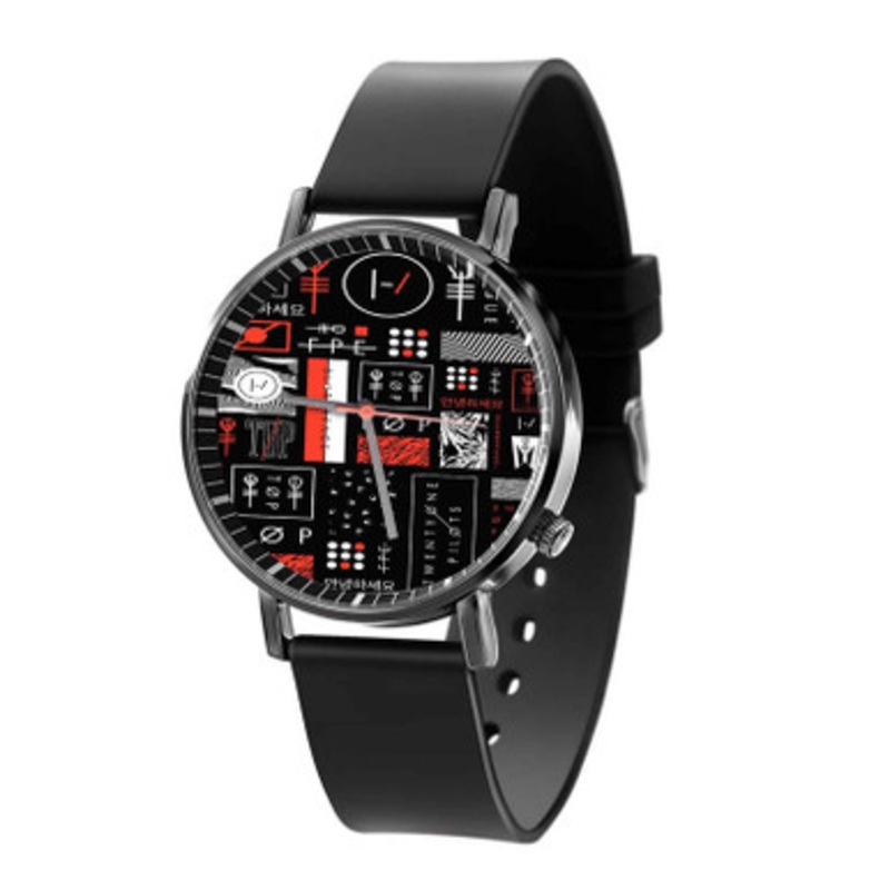 Twenty One Pilots Blurryface Collage Black Quartz Watch Unisex With Premium Gift Box