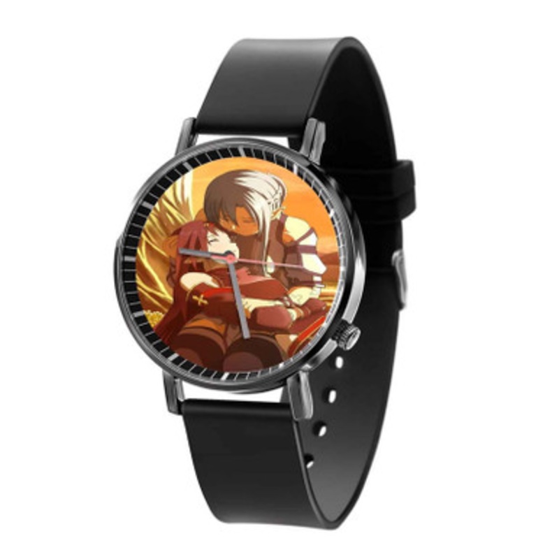 Yuuki and Asuna Sword Art Online Black Quartz Watch Unisex With Premium Gift Box