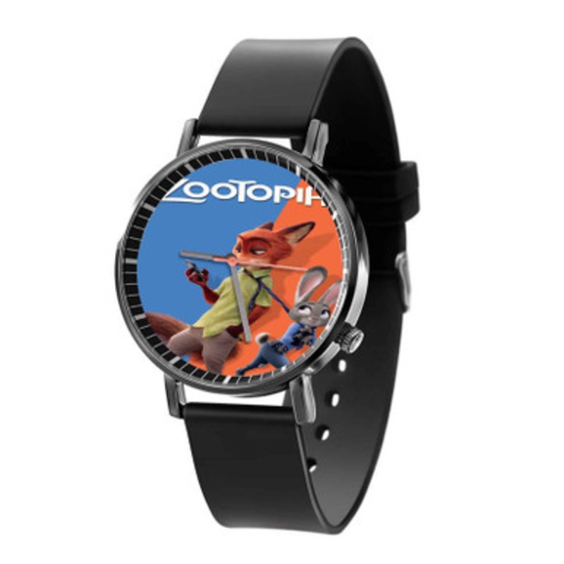 Zootopia Arts Black Quartz Watch Unisex With Premium Gift Box