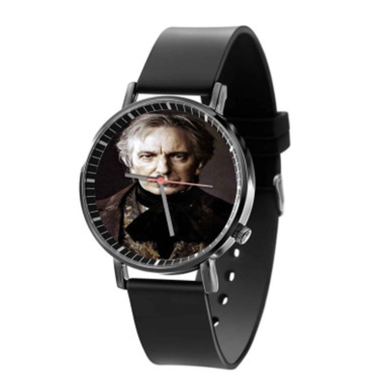 Alan Rickman as Severus Snape Black Quartz Watch Unisex With Premium Gift Box