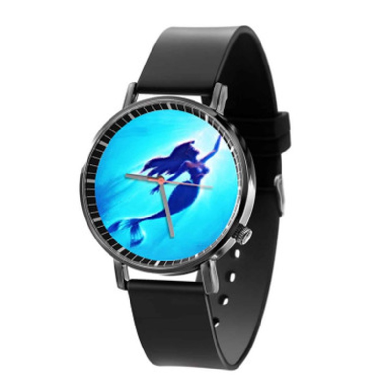 Ariel The Little Mermaid Black Quartz Watch Unisex With Premium Gift Box