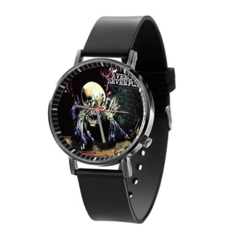 Avenged Sevenfold Diamonds In The Rough Clear Black Quartz Watch Unisex With Premium Gift Box