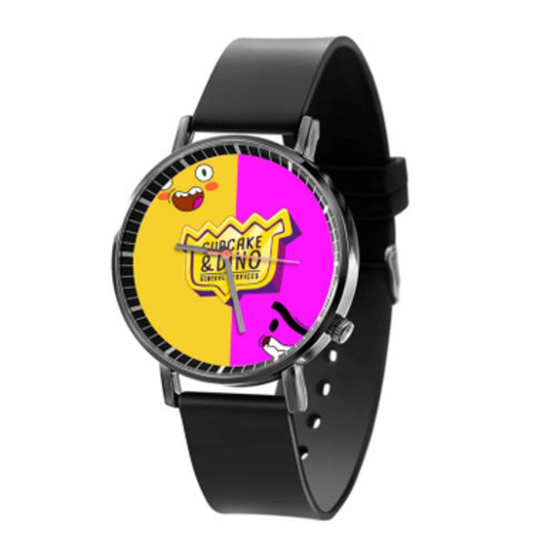 Cupcake and Dino General Services Black Quartz Watch With Premium Gift Box for Unisex