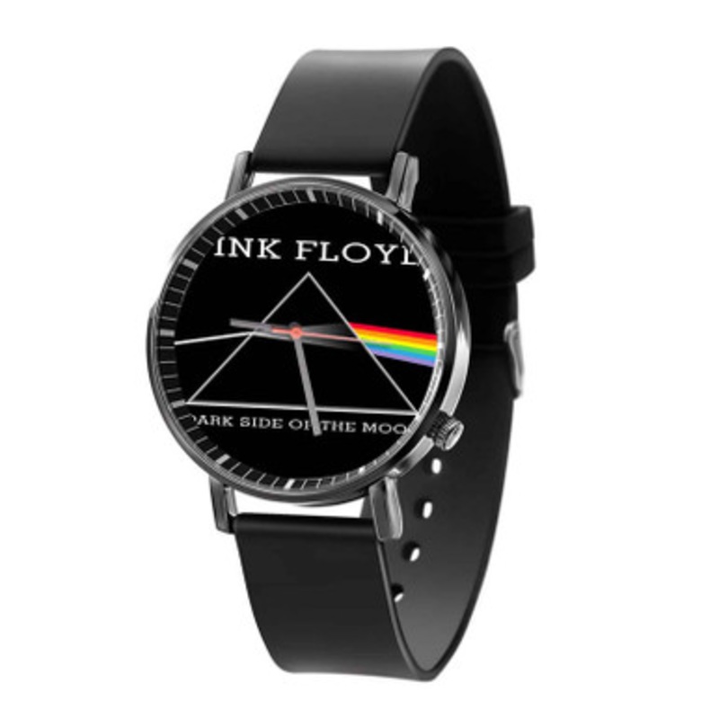 Dark Side of The Moon Pink Floyd Black Quartz Watch Unisex With Premium Gift Box