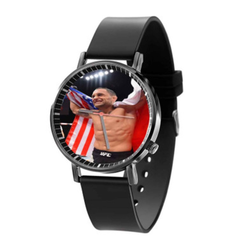 Frankie Edgar Black Quartz Watch Unisex With Premium Gift Box