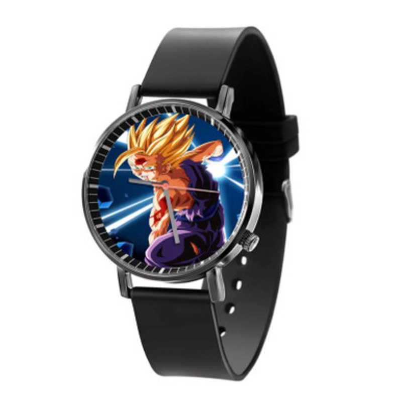 Gohan Super Saiyan 2 Dragon Ball Z Unisex Black Quartz Watch With Premium Gift Box