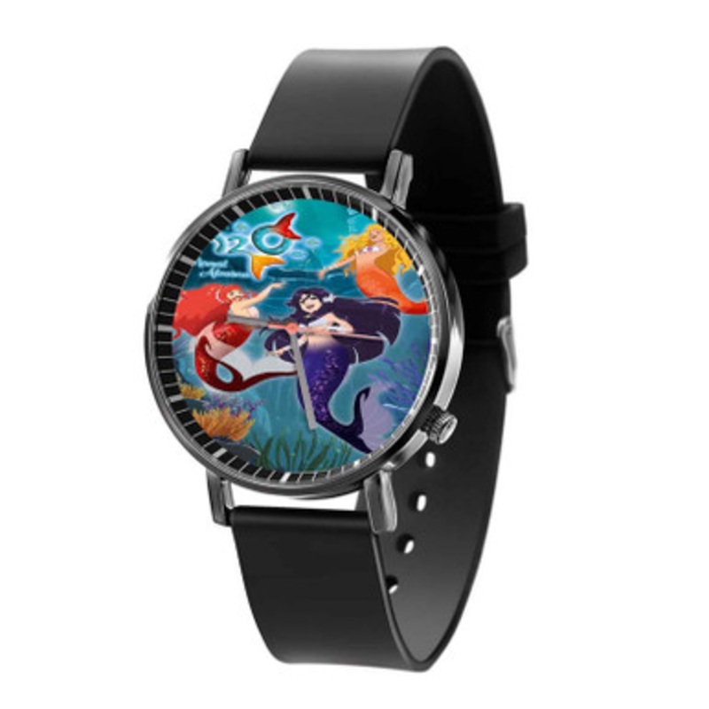 H2 O Mermaid Adventures Black Quartz Watch With Premium Gift Box for Unisex