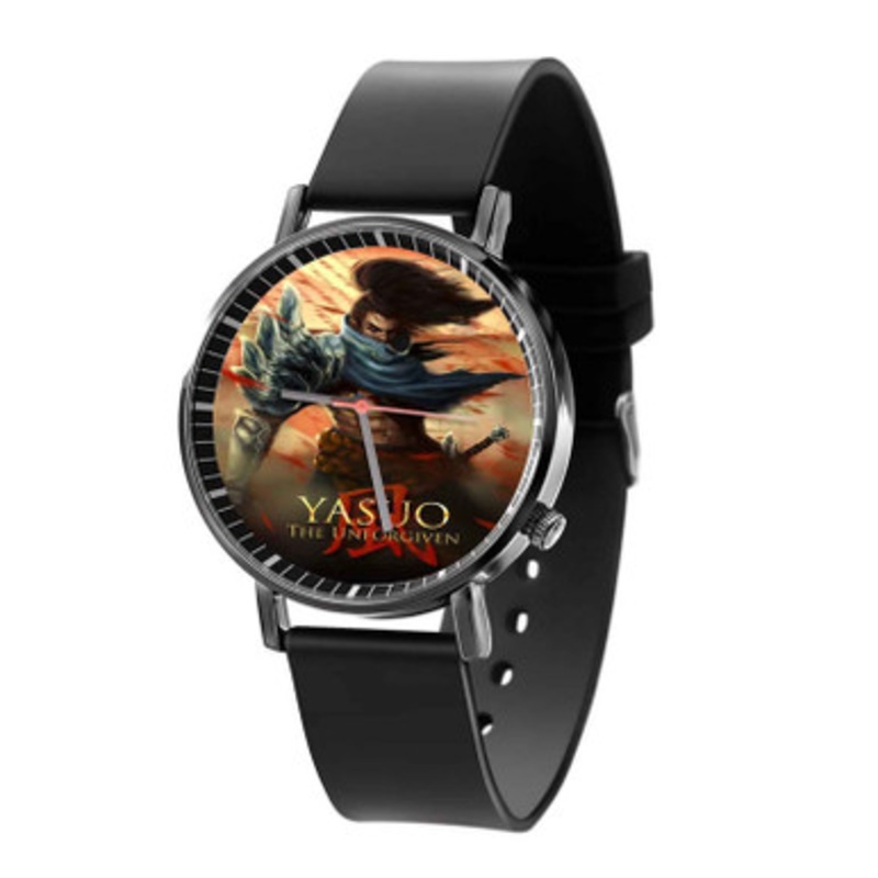 League of Legends Yasuo Character Black Quartz Watch Unisex With Premium Gift Box