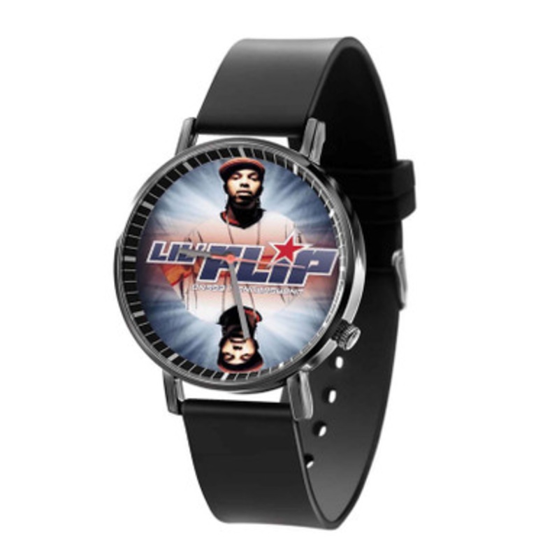 Lil Flip Black Quartz Watch With Premium Gift Box for Unisex