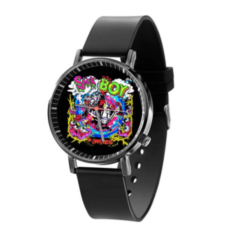 The Chainsmokers Sick Boy Black Quartz Watch Unisex With Premium Gift Box