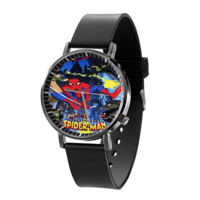 The Spectacular Spider Man Black Quartz Watch Unisex With Premium Gift Box