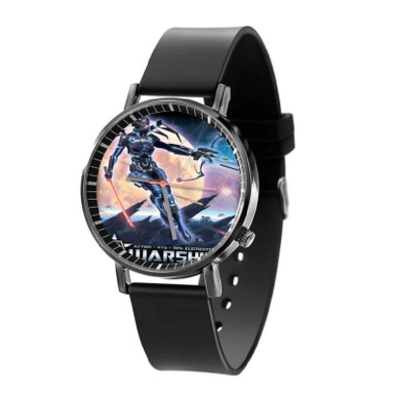 Warshift Black Quartz Watch Unisex With Premium Gift Box