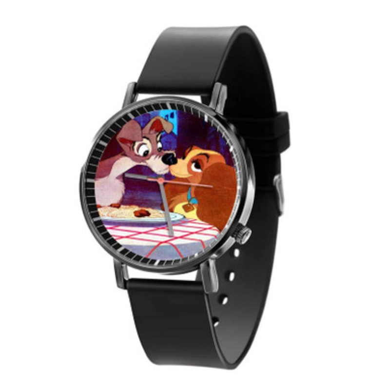 101 Dalmatians Kiss Black Quartz Watch Unisex With Premium Gift Box