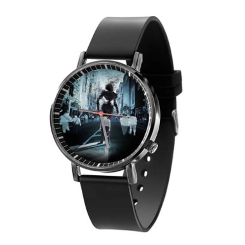 Ajin Black Quartz Watch Unisex With Premium Gift Box