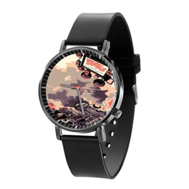 Back To The Future Art Black Quartz Watch Unisex With Premium Gift Box