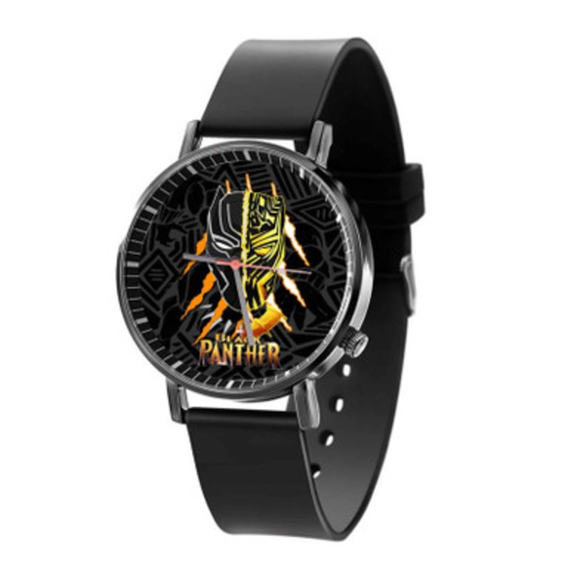 Black Panther Two Face Black Quartz Watch Unisex With Premium Gift Box