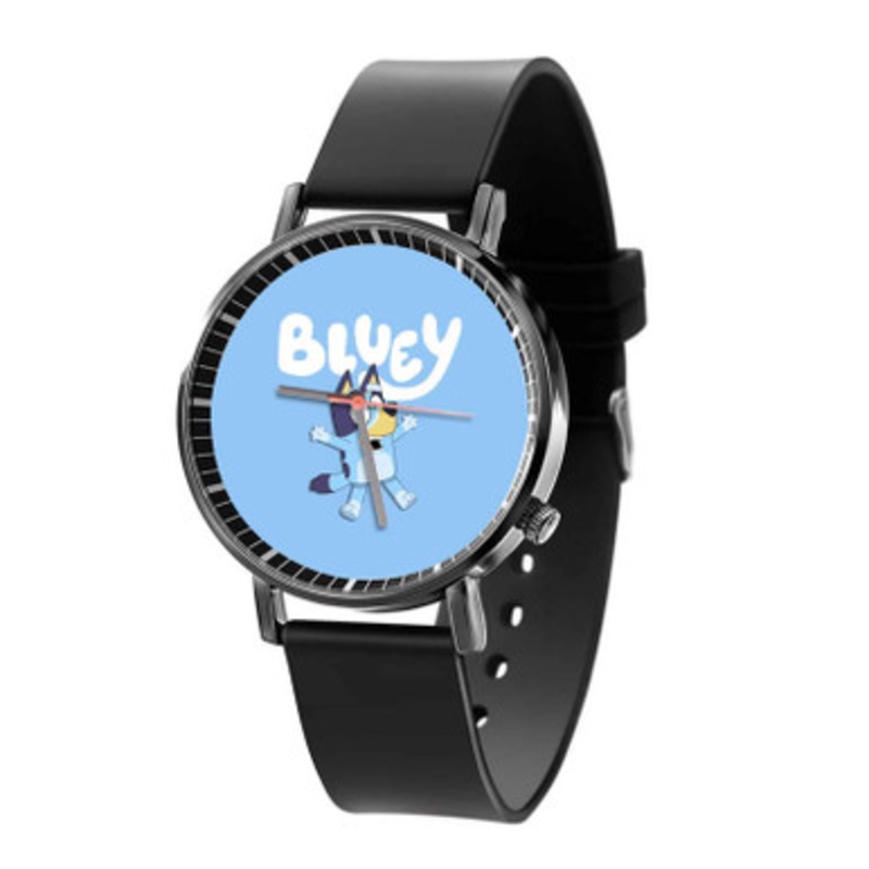 Bluey TV Series Black Quartz Watch With Premium Gift Box for Unisex