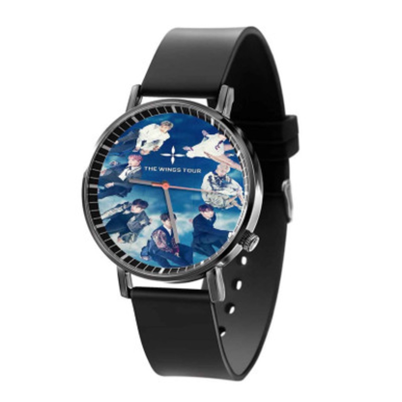 BTS Wings Tour Black Quartz Watch Unisex With Premium Gift Box