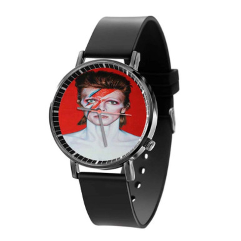 David Bowie Starman Black Quartz Watch Unisex With Premium Gift Box