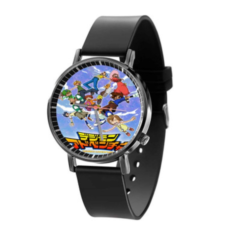 Digimon Adventure Tri Art Black Quartz Watch Unisex With Premium Gift Box