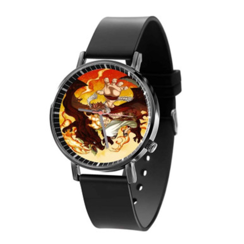 Fairy Tail Fire Arts Unisex Black Quartz Watch With Premium Gift Box